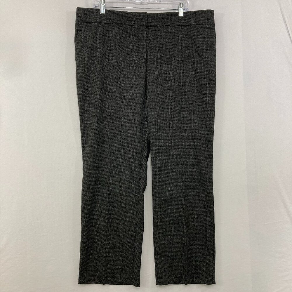 New Ann Taylor size 16 Dark Gray Signature Straight Ankle‎ Pants Office Career